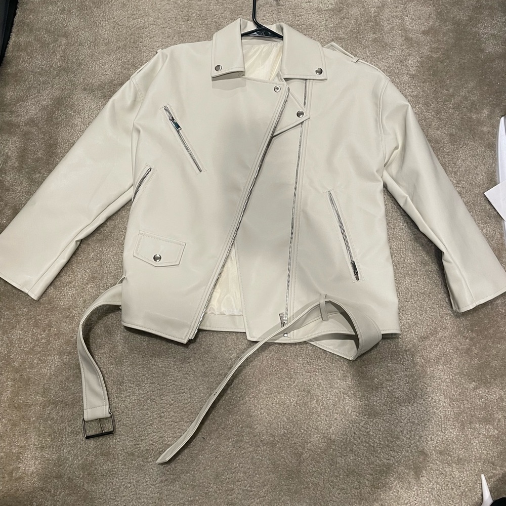 Faux leather jacket